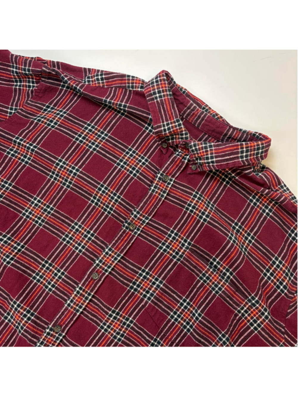 The Foundry Supply Co Plaid Shirt 4XL Button Down Flannel Classic Utility Cotton